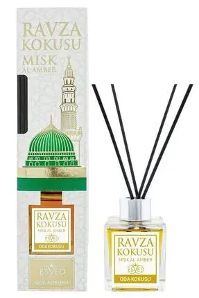 معطر جو مدينه الروضة بأعواد الخيزران 100 مل - 1