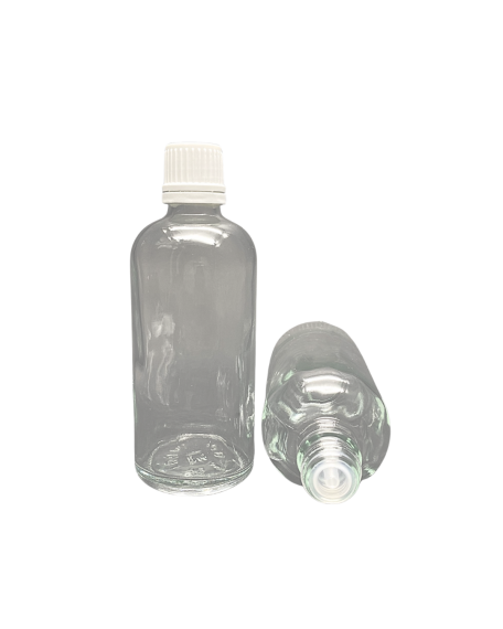 100 ml Glasflasche mit Innen-Tropfeinsatz – 18 mm - 1