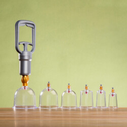 سلسلة ذهبية من أكواب الحجامة 2 سم - 2