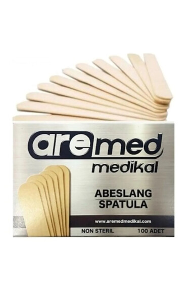 Abeslang Ahşap Dil Çubuğu 100 Adet - Mirac