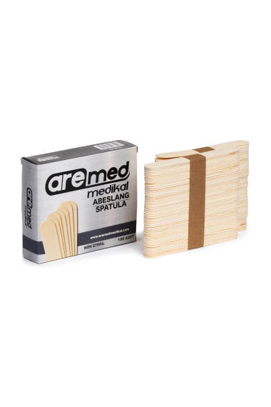 Abeslang en bois, bâtonnet de langue 100 pièces - 3