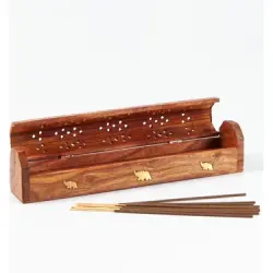 Ahşap Sandıklı Tütsü Yakma Kutusu (25 cm) - 2
