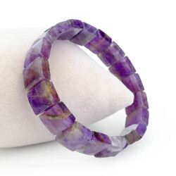 Amethyst Natural Stone Bracelet (Rectangle) - 3