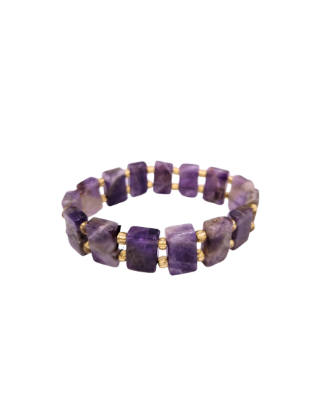 Amethyst Perlen Naturstein Rolex Armband - 2