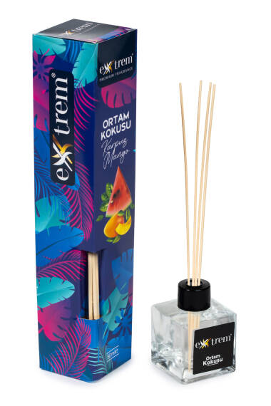 Bamboo Stick Room Fragrance - Watermelon & Mango 50ml (Square Bottle) - 1