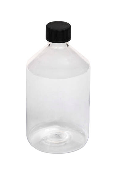 BOUTEILLE EN PET ÉPAIS À COUVERCLE NOIR - 500 ML - 2