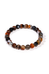 Bracelet en Pierre Naturelle Agate Bandée - 1
