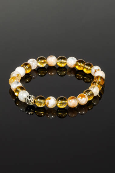 Bracelet en pierre naturelle Citrine : - 3