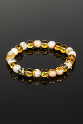 Bracelet en pierre naturelle Citrine : - 3