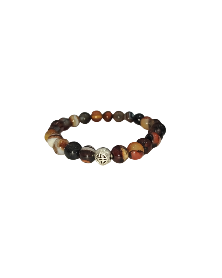 Bracelet en Pierre Naturelle d’Agate - 1