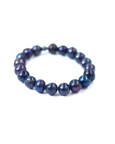 Bracelet en Pierre Naturelle de Perle Noire - 1