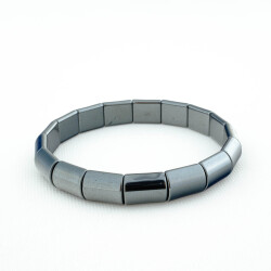 Bracelet en Pierre Naturelle d’Hématite (Rectangulaire) - 1