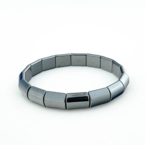 Bracelet en Pierre Naturelle d’Hématite (Rectangulaire) - 1