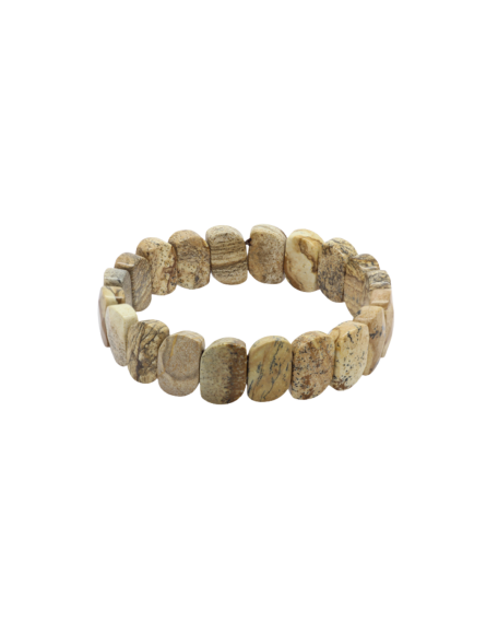 Bracelet Rolex en Pierre Naturelle de Jaspe Marron – Bracelet Unisexe Naturel - 1