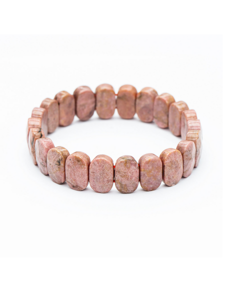 Bracelet Rolex en Pierre Naturelle de Rhodonite (Ovale) - 1