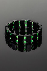 Bracelet Rolex en Pierre Naturelle Onyx avec Perles - 3