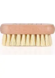 Brosse de soin des ongles en poils naturels avec manche en bois - 2