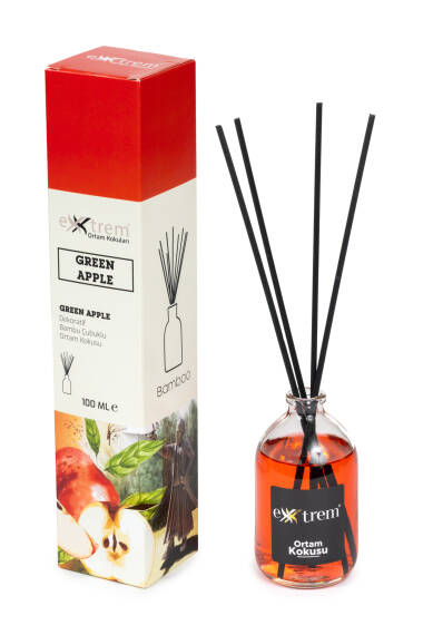 Bâton de Bambou décoratif Parfum d'ambiance - Pomme verte 100ml (Rond) - 8