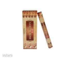 Bâtons d’Encens Hexa Santal Rose – L’Harmonie Parfumée du Bois de Santal et de la Rose Les bâtons d’encens Santal Rose Hexa offrent une fusion unique entre le bois de santal mystique et la douceur envoûtante de la rose. Ce mélange raffiné crée une atmosphère de paix, d’équilibre et d’énergie positive dans votre maison ou espace de travail. Fabriqués à la main avec des ingrédients naturels, ces bâtons diffusent un parfum intense et durable qui apporte une sensation de calme intérieur. Parfaits pour les séances de méditation, de yoga, d’aromathérapie ou de relaxation, les encens Santal Rose aident également à éliminer les mauvaises odeurs, rafraîchir l’air et favoriser la concentration mentale. Caractéristiques du produit : Boîte hexagonale contenant 20 bâtons Fabrication artisanale à base d’ingrédients naturels Durée de combustion : environ 30 à 40 minutes Idéal pour une utilisation quotidienne Laissez entrer les senteurs bienfaisantes de la nature dans votre intérieur avec les bâtons d’encens Santal Rose Hexa. - 5