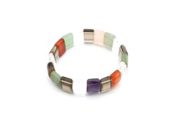 Chakra Armband aus Natursteinen im Rolex-Stil - 2