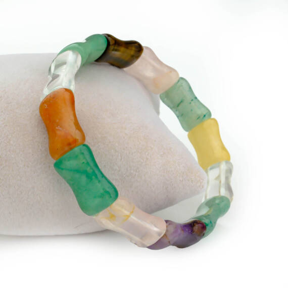 Chakra Natural Stone Rolex Bracelet (Rectangle Cut) - 2