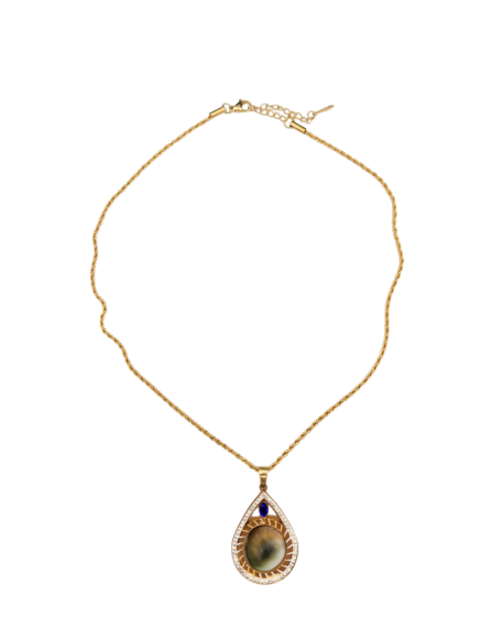 Collier en Acier Inoxydable avec Pierre Yılancık (6) : - 1