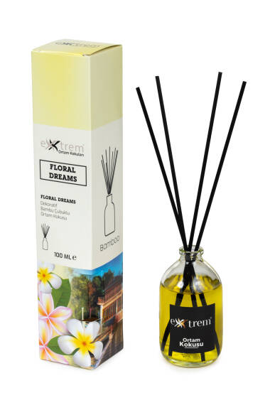 Decorative Bamboo Stick Room Fragrance - Floral Dreams 100ml (Round) - 3