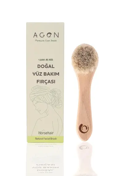 Doğal At Kılı Yüz Bakım Fırçası ve Tırnak Bakım Fırçası - 1