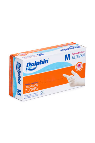 Gants en latex sans poudre Dolphin - 1