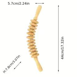 Gewölbtes Massagegerät aus Holz - 2