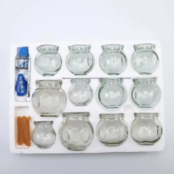 Glass Cupping Cup Set of 12 - Mirac