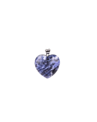 Heart-Shaped Sodalite Stone Pendant - 