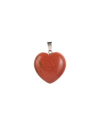 Heart-Shaped Starstone Pendant - 