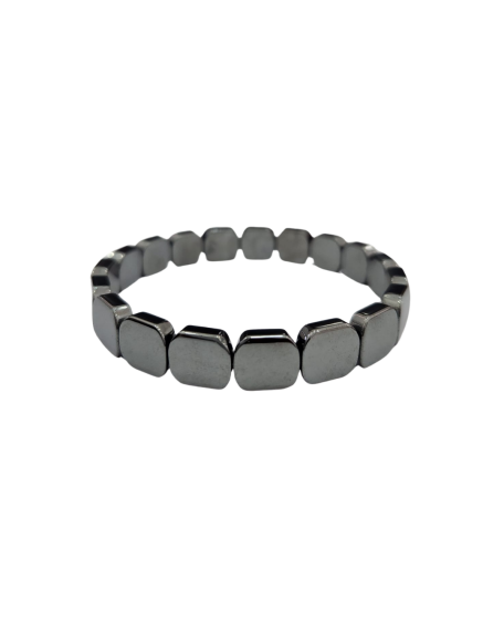 Hematit Doğal Taş Rolex Bileklik ( Altıgen ) - 1