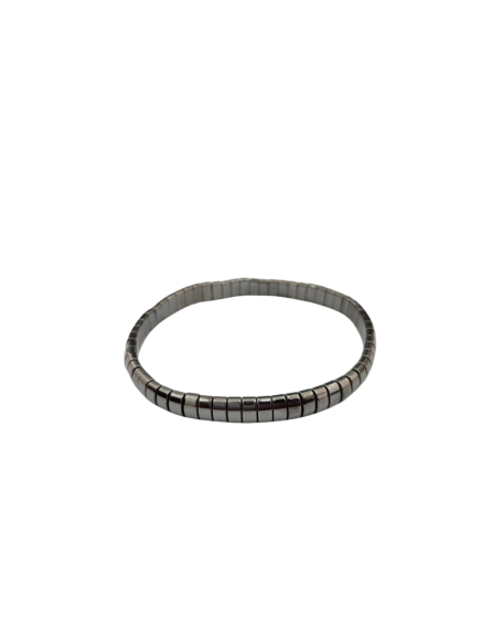 Hematit Doğal Taş Rolex Bileklik (Balık Sırtı-Küçük) - 2