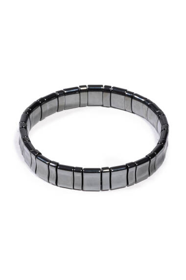 Hematit Doğal Taş Rolex Bileklik (Klasik) - 1