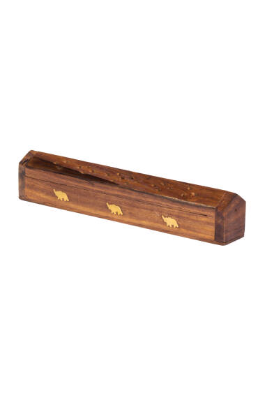 Holz-Räuchergefäß mit Deckel und Fach Produktbeschreibung - 2