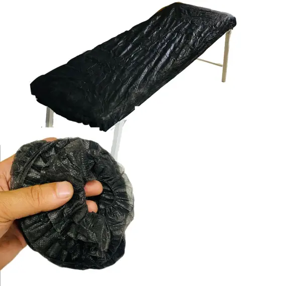 Housse de Table de Massage Élastique – Noire - 1