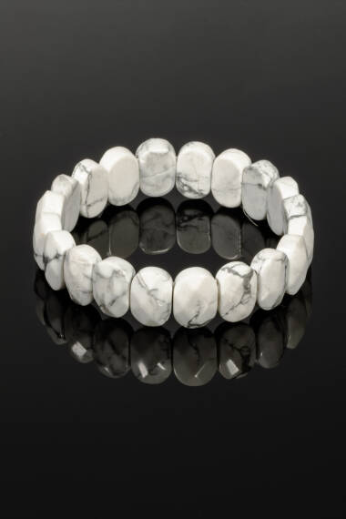 Howlite Natural Stone Rolex Bracelet (Oval) - 2