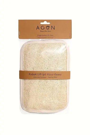 Kabak Lifli Ipli Kare Banyo&duş Vücut Kesesi - 5