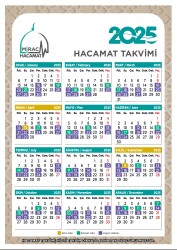 Kalın Duvar Takvimi- Mirac Hacamat - 1