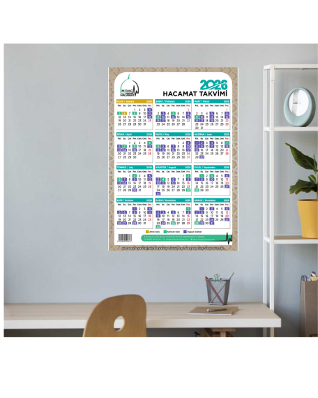 Kalın Duvar Takvimi- Mirac Hacamat - 2