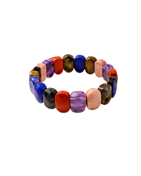 Karışık Doğal Taş Rolex Bileklik (Oval) - ipekyol