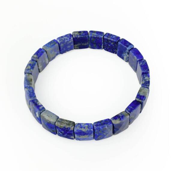 Lapis Lazuli Doğal Taş Rolex Bileklik ( Kare ) - 3