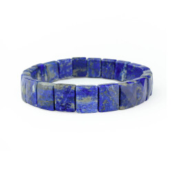 Lapis Lazuli Doğal Taş Rolex Bileklik ( Kare ) - 1