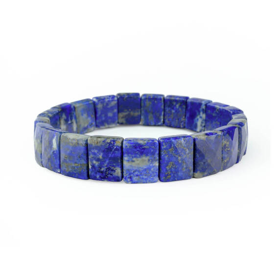 Lapis Lazuli Doğal Taş Rolex Bileklik ( Kare ) - 1