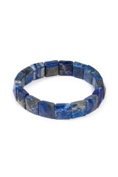 Lapis Lazuli Doğal Taş Rolex Bileklik ( Kare ) - 1