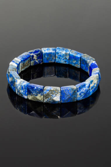 Lapis Lazuli Doğal Taş Rolex Bileklik ( Kare ) - 4