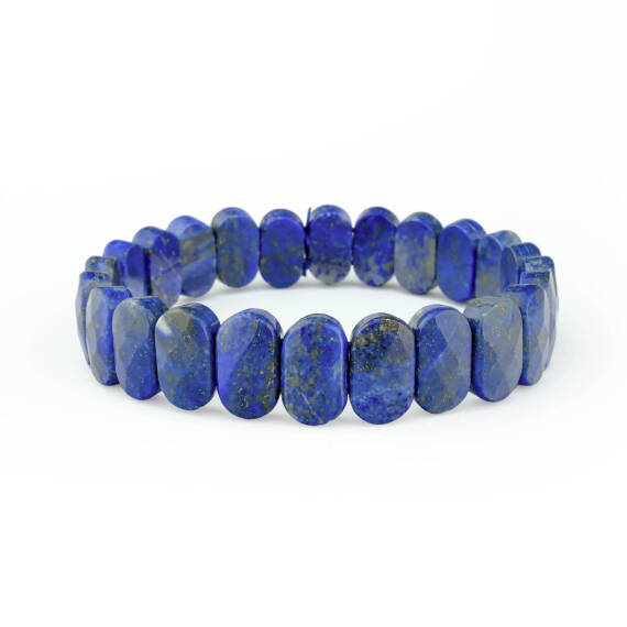 Lapis Lazuli Doğal Taş Rolex Bileklik ( Oval ) - 1