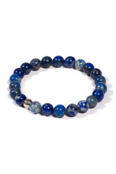 Lapis Lazuli Natural Stone Bracelet: - 
